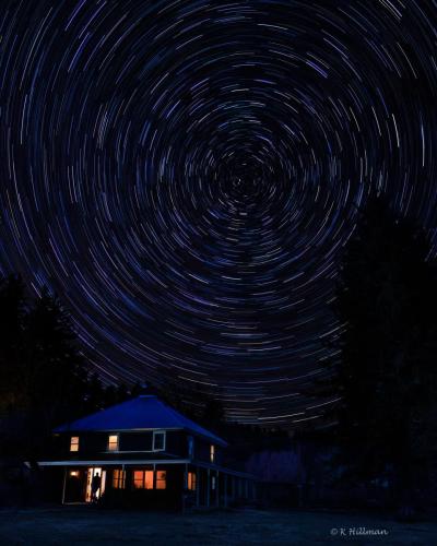 Kurt Hillman - Star Trails over Edgemont Ranch House